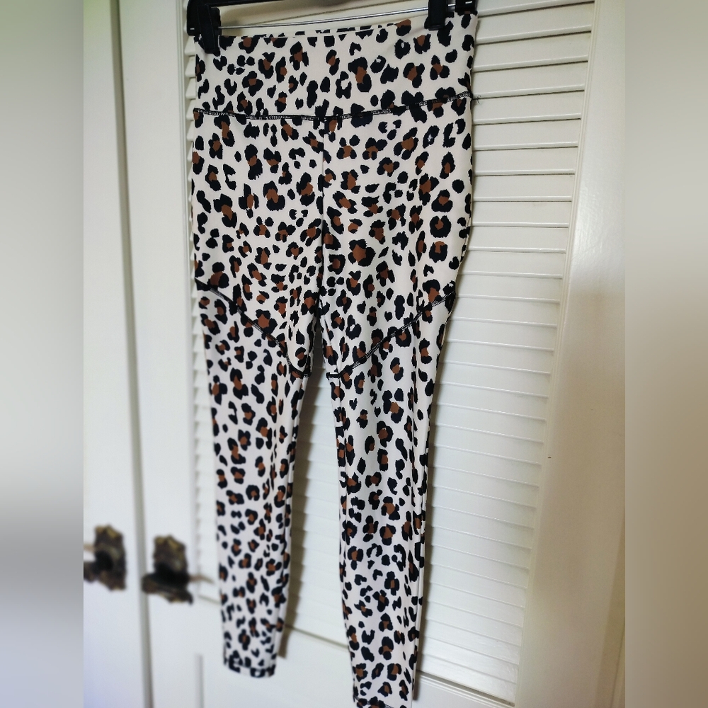 Forever 21 Animal Print Leggings - Black and Brown